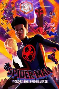 Spider-Man Across the Spider-Verse poster artwork with animated spider heroes